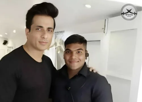 Personal protection to celebrity Sonu Sood by WENS Force security service in India.